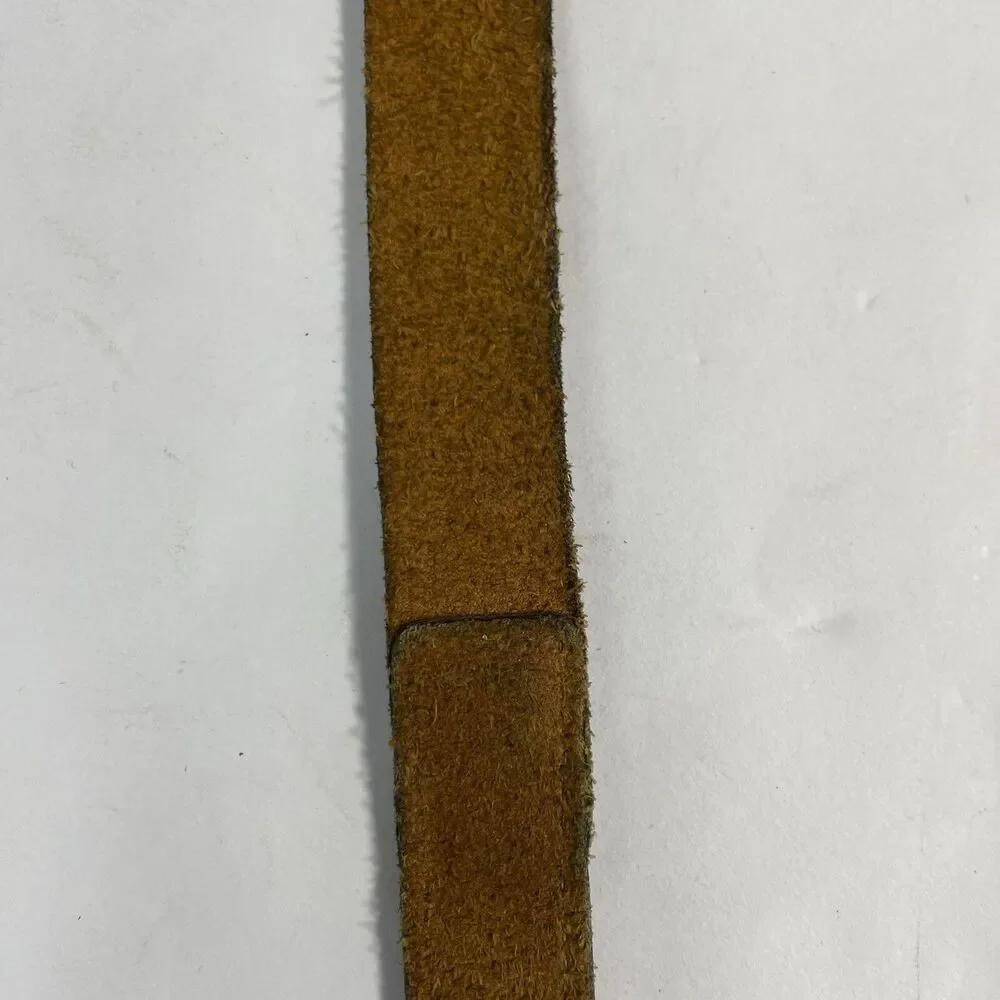 Vintage Levi’s Orange Tab Mens Belt 1970s Size 26 Genuine Brown Leather Tooling